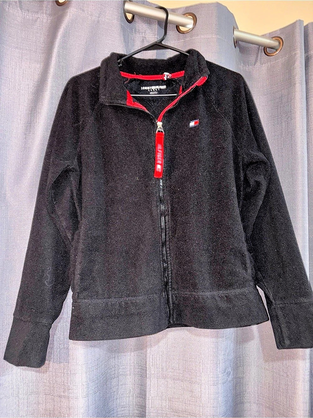 Tommy Hilfiger Sport Black Red Jacket Size Medium Like New